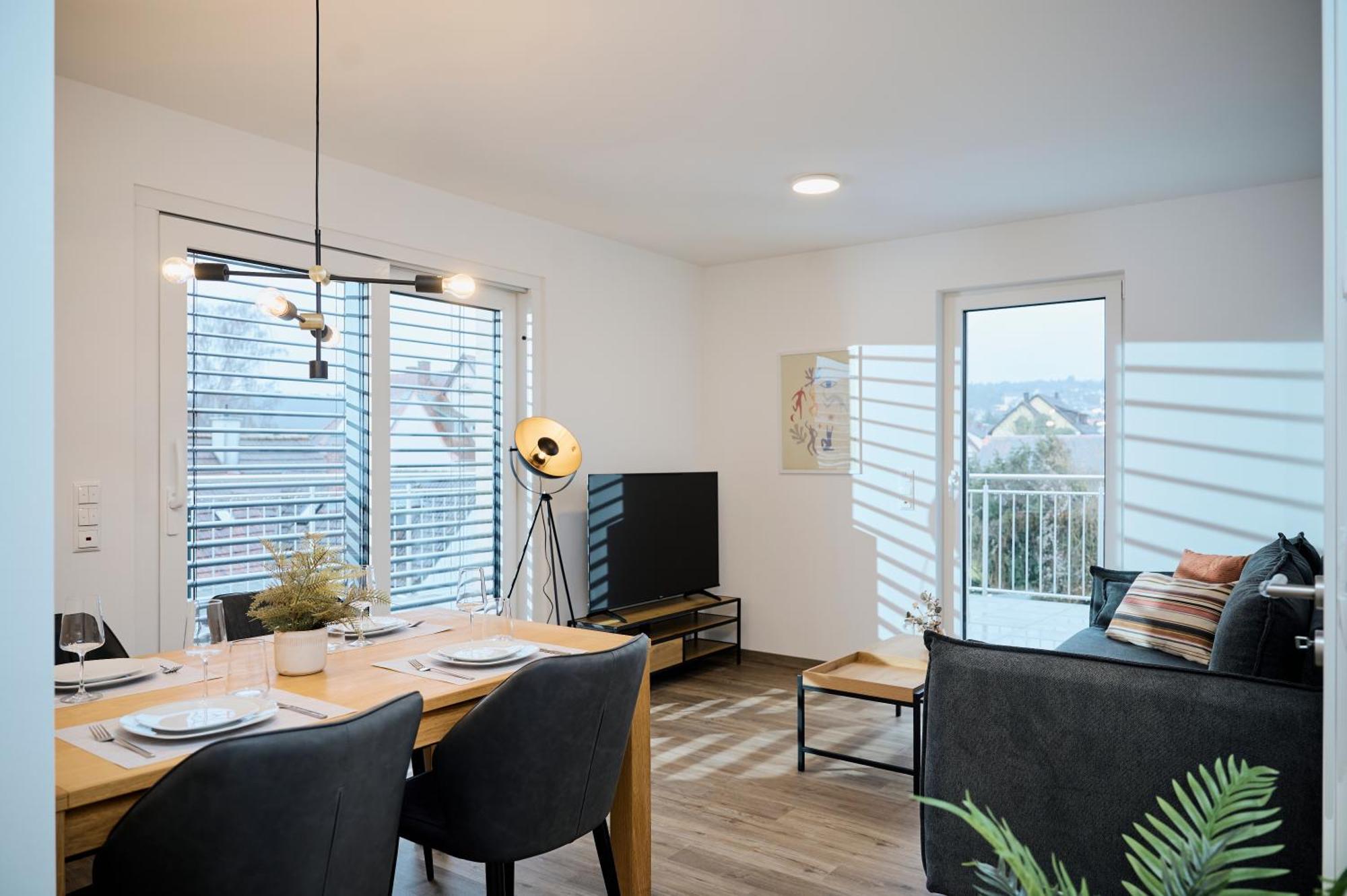 Moderne Apartments Mit Highspeed-Wlan Und Gratis-Tiefgarage Ihr Perfekter Rueckzugsort Nahe Dem Zentrum Und Der Therme I Barrierearm Bad Kissingen Eksteriør billede