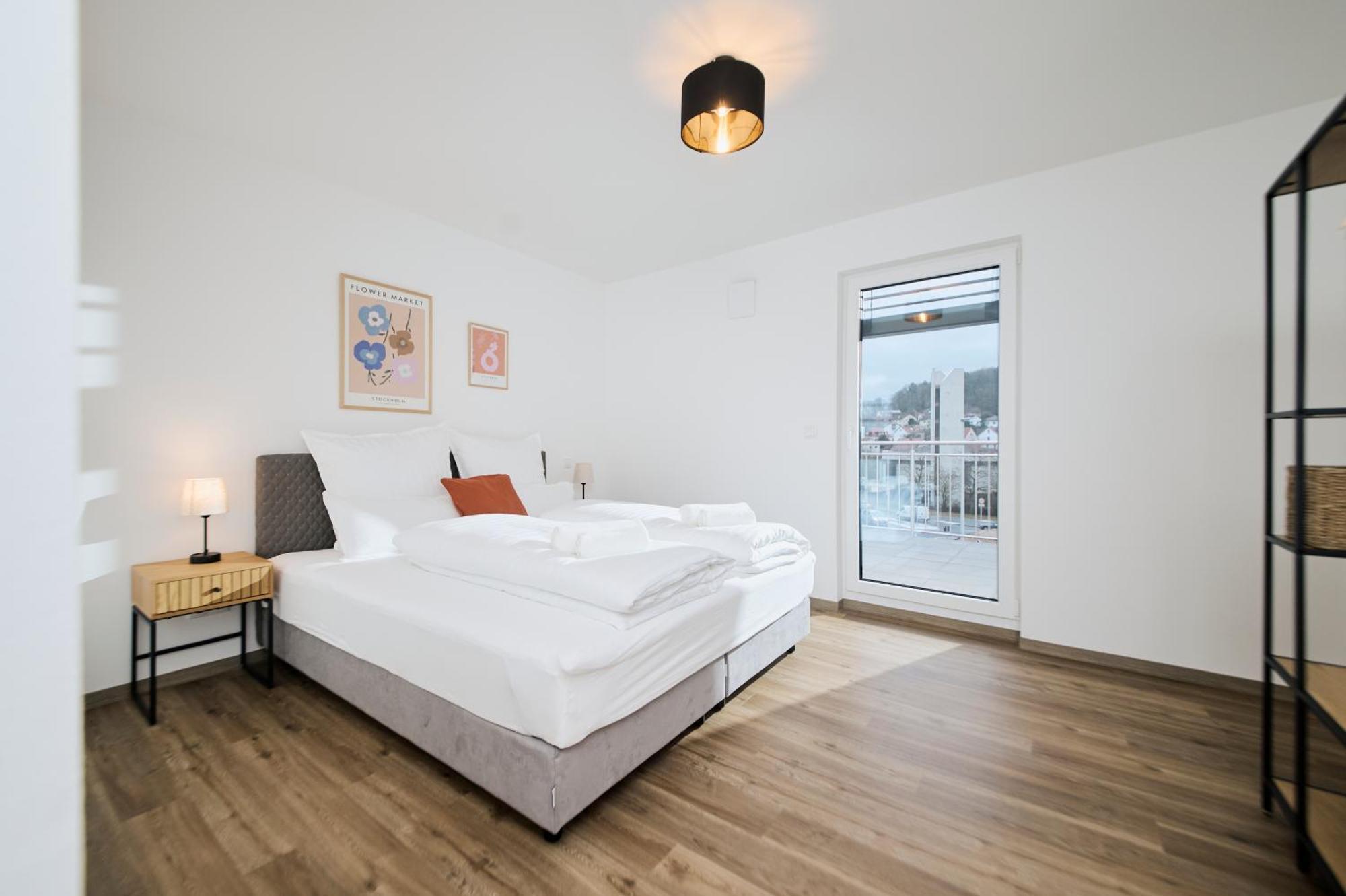 Moderne Apartments Mit Highspeed-Wlan Und Gratis-Tiefgarage Ihr Perfekter Rueckzugsort Nahe Dem Zentrum Und Der Therme I Barrierearm Bad Kissingen Eksteriør billede