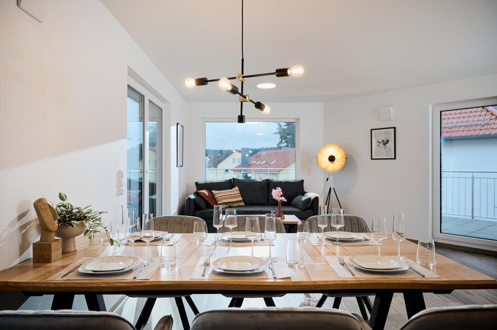 Moderne Apartments Mit Highspeed-Wlan Und Gratis-Tiefgarage Ihr Perfekter Rueckzugsort Nahe Dem Zentrum Und Der Therme I Barrierearm Bad Kissingen Eksteriør billede