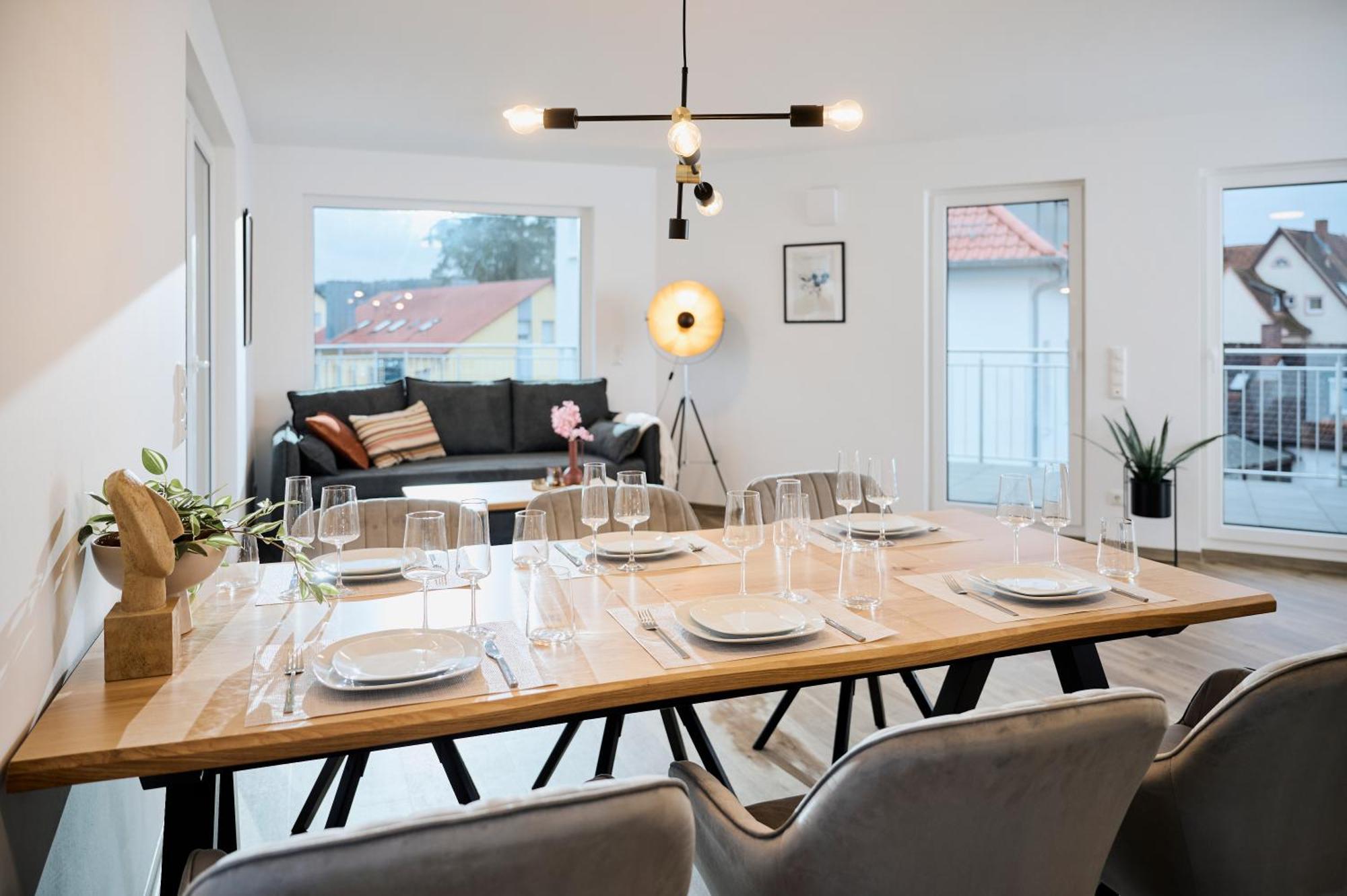 Moderne Apartments Mit Highspeed-Wlan Und Gratis-Tiefgarage Ihr Perfekter Rueckzugsort Nahe Dem Zentrum Und Der Therme I Barrierearm Bad Kissingen Eksteriør billede