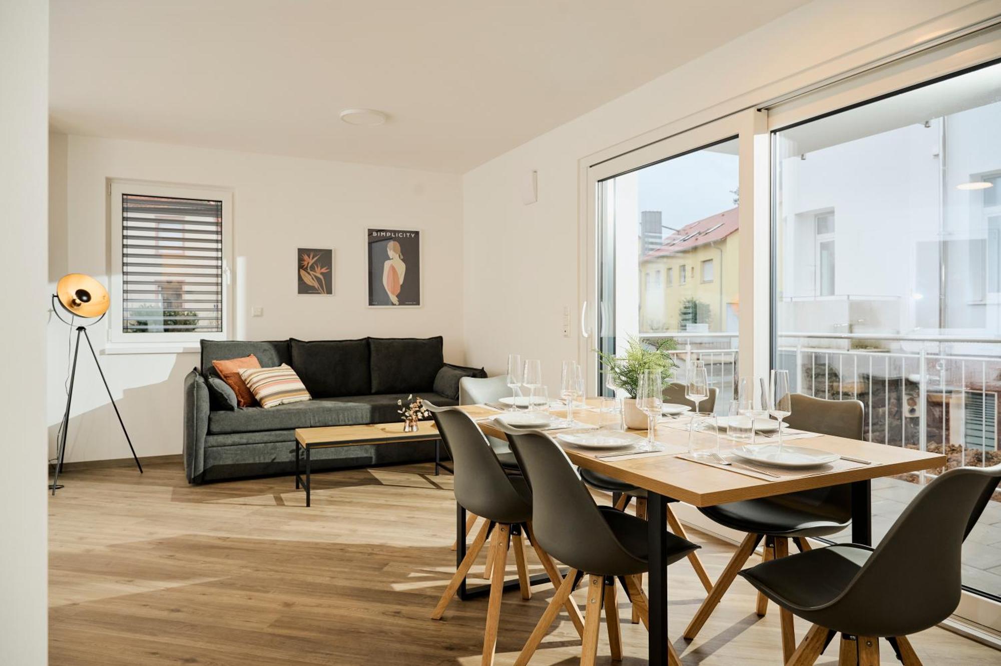 Moderne Apartments Mit Highspeed-Wlan Und Gratis-Tiefgarage Ihr Perfekter Rueckzugsort Nahe Dem Zentrum Und Der Therme I Barrierearm Bad Kissingen Eksteriør billede